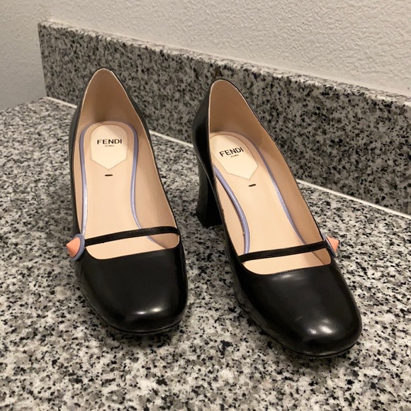 Fendi Kitten Block Mary Jane heels - Picture 1 of 5